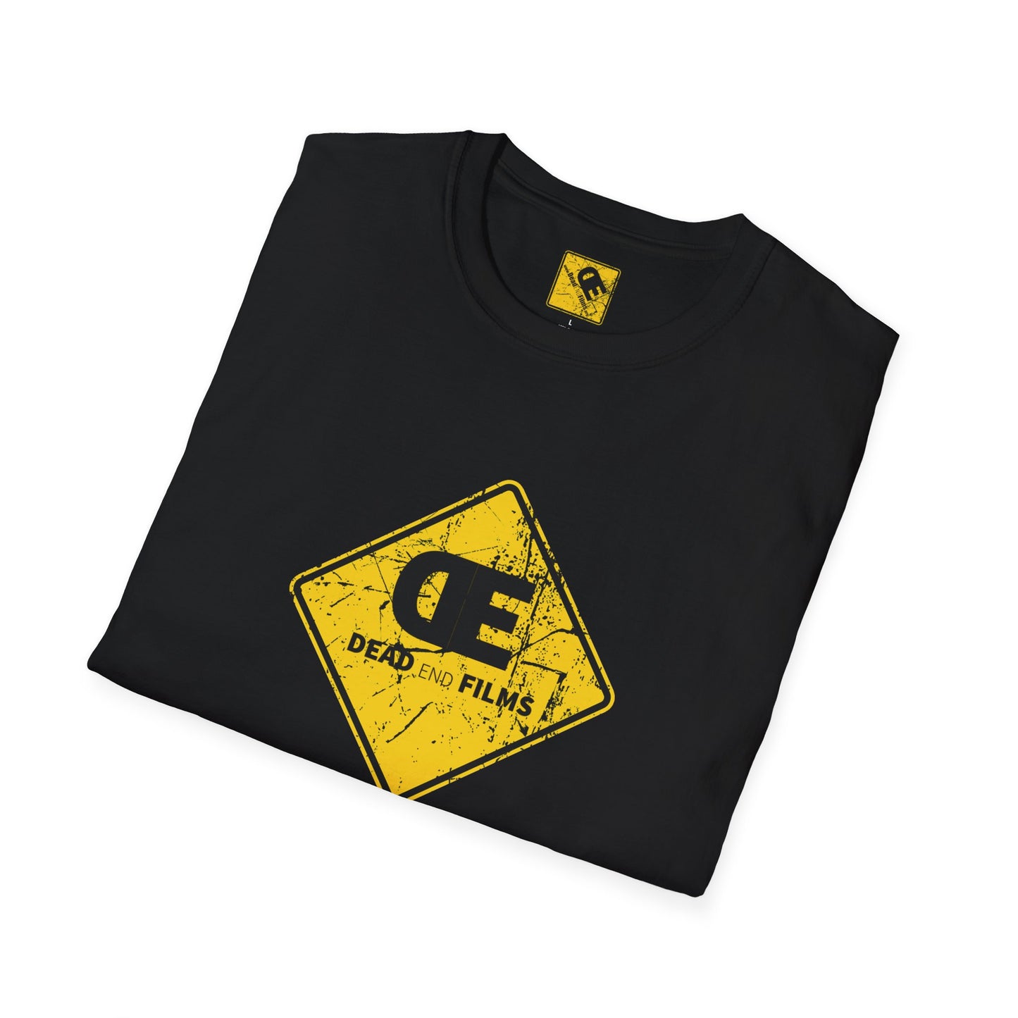 Yellow Logo Unisex T-Shirt - dead end films Front & Back Print