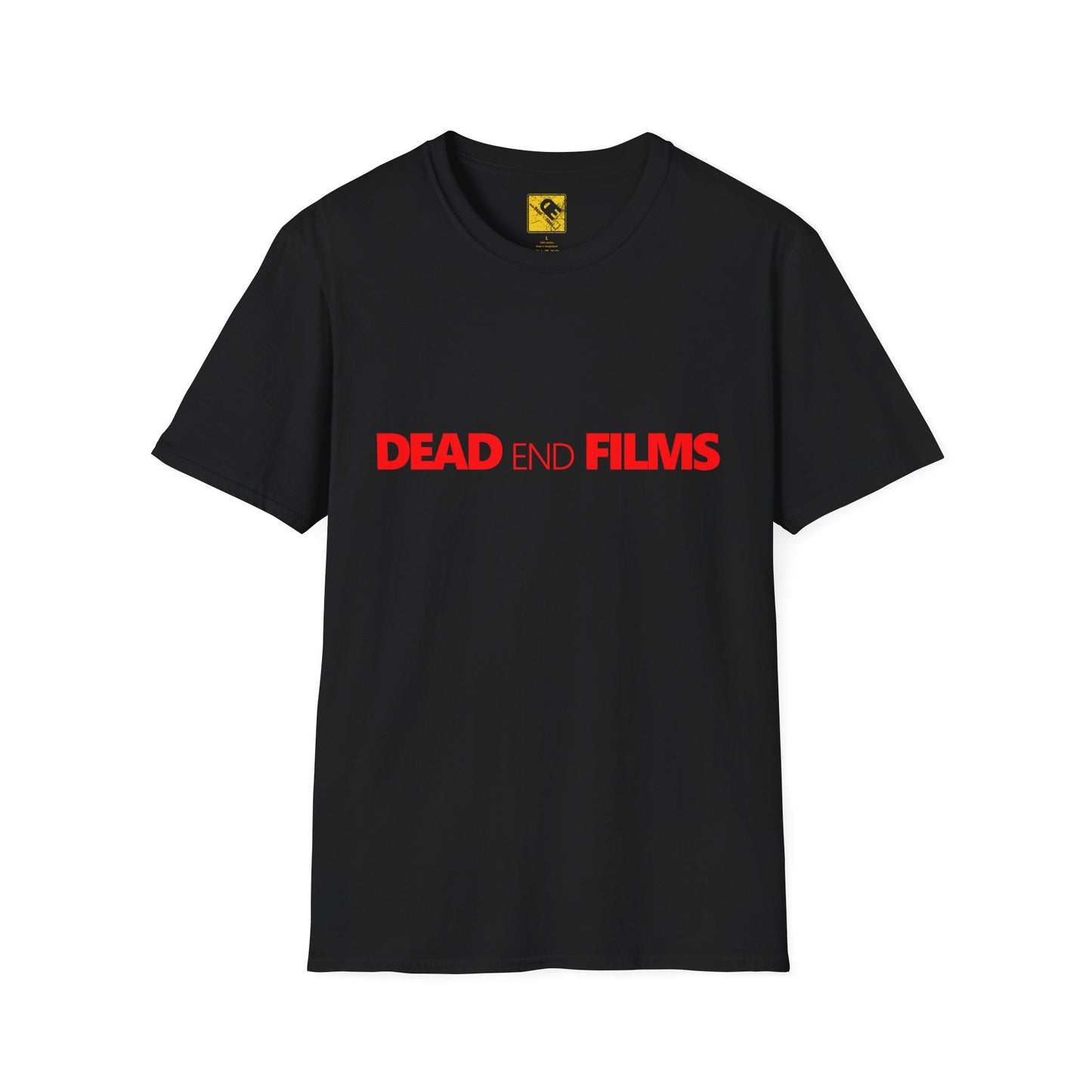 Unisex T-Shirt with Dead End Films Company Logo Front and Back