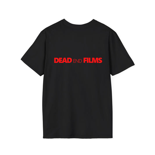 Yellow Logo Unisex T-Shirt - dead end films Front & Back Print